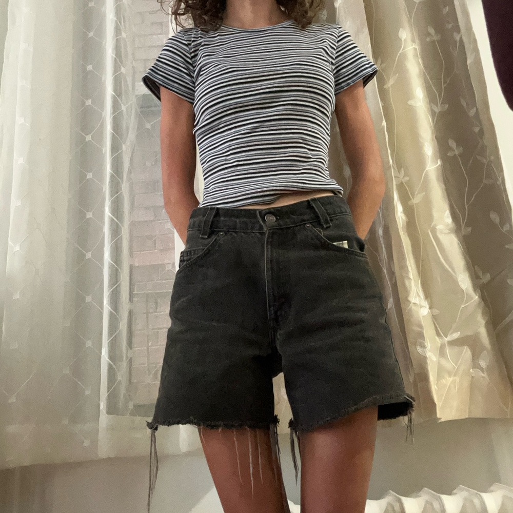 BRANDY MELVILLE striped blue t shirt